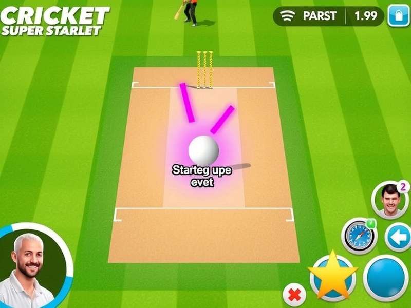 Cricket Super Starlet gameplay screenshot